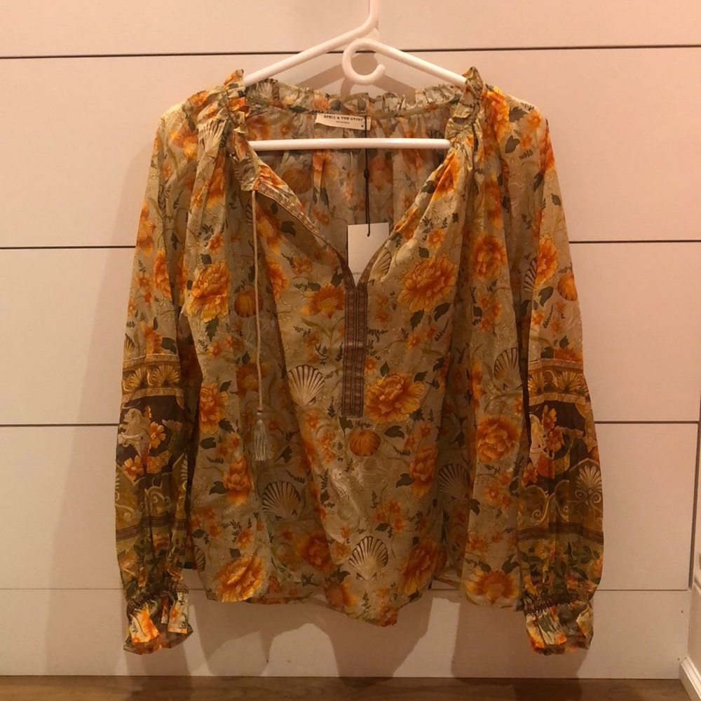 Bohemian tunic blouse